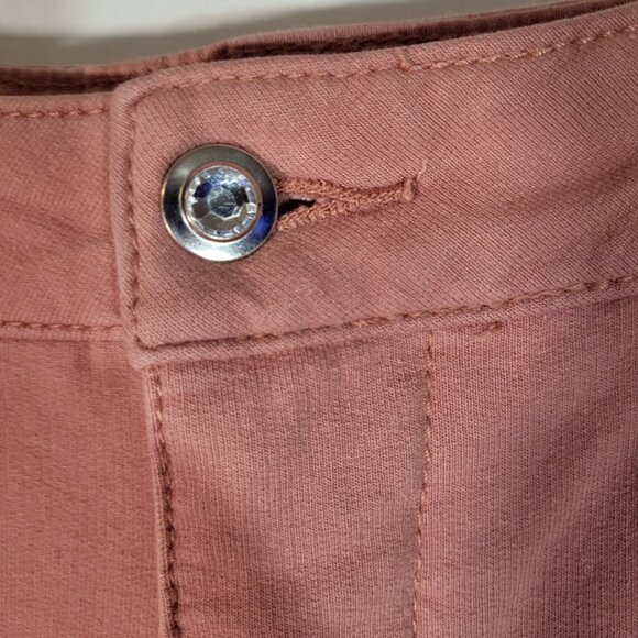 Dream Jeannes by Quacker Factory Women's Stretch Jeans Size 14 Tall Salmon Pink - Picture 5 of 11